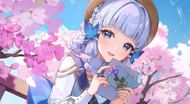 Ayaka's official artwork (Image via HoYoverse)